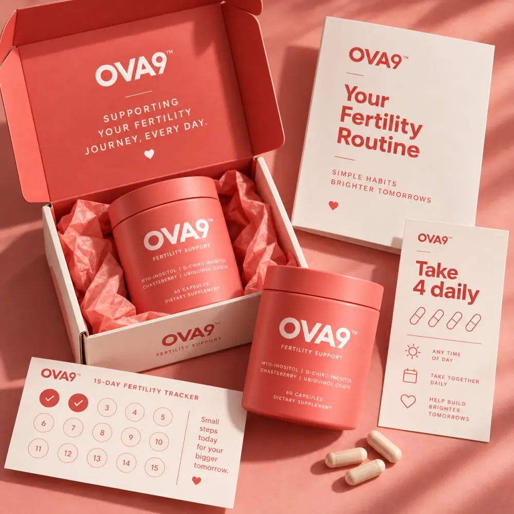 OVA9 Fertility Support bottle
